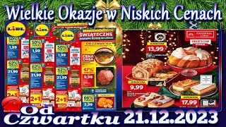 Lidl Nowa Gazetka Promocyjna od Czwartku 21122023 Najlepsze Okazje W Niskich Cenach [upl. by Acimehs]