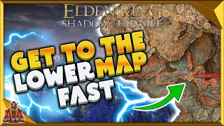 Elden Ring Shadow Of The Erdtree  How To Get To The Lower Part Of The Map  Unlock Southern Shore [upl. by Marpet]