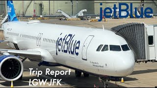 Trip Report  jetBlue  A321LR  Economy  London LGW  New York JFK [upl. by Swiercz994]