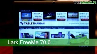 Wideo test i recenzja tabletu Lark FreeMe 706  techManiaKpl [upl. by Aurel]