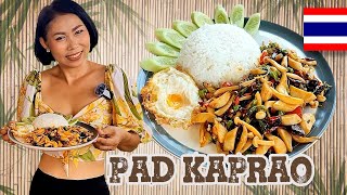 THAI PAD KAPRAO Rezept 😋🇹🇭Thailändisch kochen [upl. by Attenwad995]