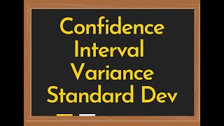 Confidence Interval for Variance and Standard Deviation Calculator [upl. by Saleme]