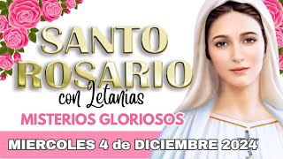 SANTO ROSARIO DE HOY 🔥 Miercoles 4 de Diciembre 2024 🔥 Misterios Gloriosos 🔥 [upl. by Ellednahc]