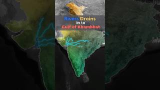 Rivers FLOWING into Gulf of Khambhat geography rivers shorts [upl. by Heiney324]