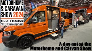 A day at the Caravan and Motorhome Show at the NEC Birmingham October 2024 [upl. by Dwane]