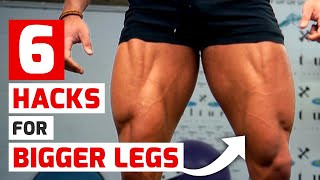 6 Gym Hacks for Bigger Legs [upl. by Lauren]