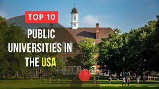 Top 10 Public Universities in USA  Study in USA [upl. by Drawyeh]