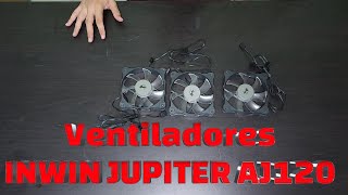 VENTILADORES INWIN JUPITER AJ120 REVIEW E INSTLACIÓN COMO INSTALAR VENTILADORES DE PC EN SERIE [upl. by Camille]