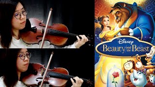 【Disney Songs】Beauty and the Beast  Violin Duet  Parts  Cover  小提琴二重奏 美女與野獸 [upl. by Akkina]