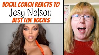 Vocal Coach Reacts to Jesy Nelson Best Live Vocals Little Mix [upl. by Auqenahc]