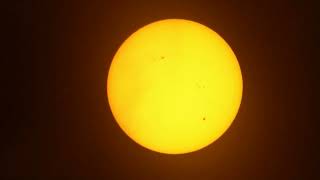 Soleil  Bresser Messier 1021000  oc 28mm  Zoom 15 x Smartphone 11 oct 24  Vidéo non traitée 1 [upl. by Sucramad974]