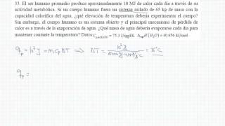 Termodinámica Primer principio Problema 33 [upl. by Blithe442]