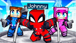 Having a DEADPOOL FAMILY in Minecraft [upl. by Leesen]