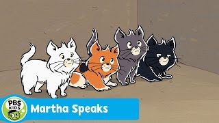 MARTHA SPEAKS  Mittens Kittens  PBS KIDS [upl. by Sholley635]