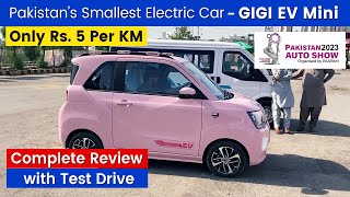 GIGI Mini EV Test Drive Review  Best Electric Car Price in Pakistan 2023  Auto Show Expo Karachi [upl. by Arriat]