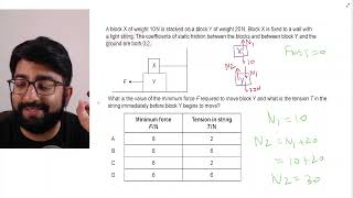 Video 10 Ques Friction Newton Second Law Class 11 Physics [upl. by Attekahs240]