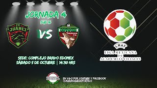 FC Juárez EdoMex vs Academia Coyotes BeSports  LMAF  Jornada 4  SUB16 [upl. by Alby343]