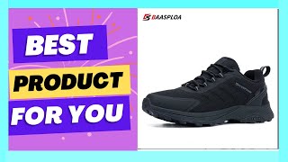 Baasploa Man Hiking Shoes WearResistant Sneakers [upl. by Neelehtak]