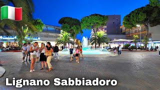 Lignano Sabbiadoro Italy  2024 City Center  Shopping and Restaurants Center [upl. by Yerg469]