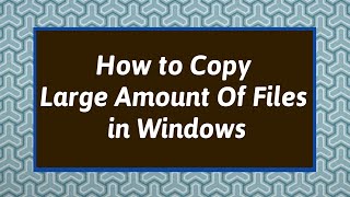 Robocopy Command For Copying Files Robocopy Command In Windows  Copy Large Amount of Files Windows [upl. by Ettesus152]