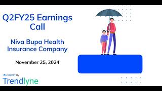 Niva Bupa Health Insurance Company Earnings Call for Q2FY25 [upl. by Benji479]