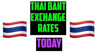 Thai Baht Exchange Rates Today 27 SEPTEMBER 2024 [upl. by Leelaj]