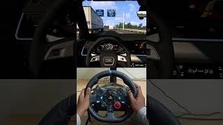 CAR DRIVING  2022 Audi Q5 30  Euro Truck Simulator 2 G29 Setup [upl. by Yuht340]