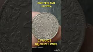 SWITZERLAND 2 FRANC SILVER COIN [upl. by Aleuqahs548]