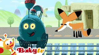 Vormen op de trein 🔺 🟢🟨  Animatie voor kinderen  BabyTVNL [upl. by Aticilef]