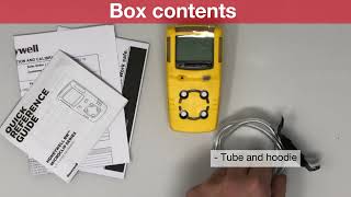 Box Content  Honeywell BW Gasalert Microclip XLX3 [upl. by Atirabrab7]