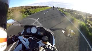 IOM TT 2013 BMW K1300s First Ride over the mountain [upl. by Olenolin]