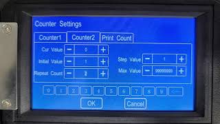 SNEEDJET Titan T6 Series Printer  Counter Setting [upl. by Eam]