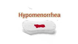 Hypomenorrhea in hindi  Scanty menses  Abnormal uterine bleeding [upl. by Cecile]