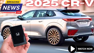 Finally Reveal 2025 Honda CRV New Generation  FIRST LOOK [upl. by Ellehcram841]