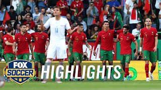 Portugal vs Czech Republic Highlights  UEFA Nations League  FOX Soccer [upl. by Tacy]