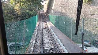 Funicolare San Vigilio Cable Car Funicular Bergamo Up 2023 POV [upl. by Colston]