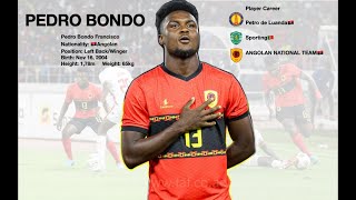 PEDRO BONDO  Left Back Angola National Team [upl. by Aihsoek419]