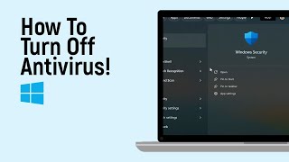 How to Turn Off Antivirus on Windows 11 easy [upl. by Ballinger194]