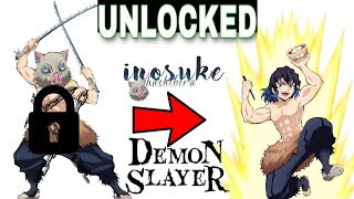 The Most funny Character inosuke finally unlocked in demon slayer game World [upl. by Imotih]