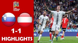 Slovenia vs Austria 11 Highlights Goals  Nations League 2024 [upl. by Kippar]