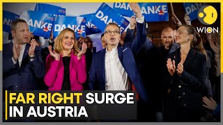 Austria Elections 2024 Surge Of FarRight Support In Austria  World News  English News  WION [upl. by Cope]