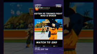 Goten vs Trunks fight who is winer trandingsong trandingshorts trandinganime [upl. by Alleuol]