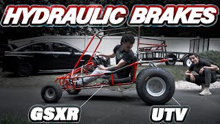 The Yerf Dog gets Hydraulic Brakes  GSXR Master Cylinder  Rhino 660 Caliper  TYRANIS  EP11 [upl. by Naniac]