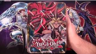 Yugioh Yugi Muto amp Slifer the Sky Dragon 2016 Mega Tin Opening [upl. by Ellecrag]