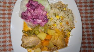 Delicioso Pollo Guisado Con Verduras [upl. by Felise]