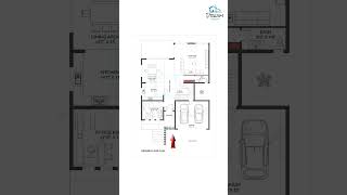 Building floor plan design  2D house plan AutoCAD shorts [upl. by Odelet]