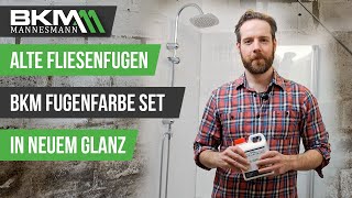 Fugen in 10 min erneuern mit BKM FUGENFARBE SET  Badezimmer schnell wieder schön  BKMMANNESMANN [upl. by Mayman]