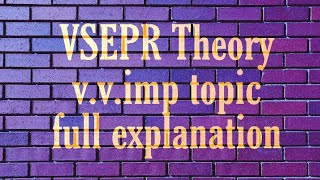 Chemistrybesics VSEPR theory in Telugu amp English explanationinteramp degree topic [upl. by Kachine]