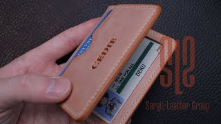 Card holderLeather ID holderDouble ID Wallet [upl. by Niarfe]