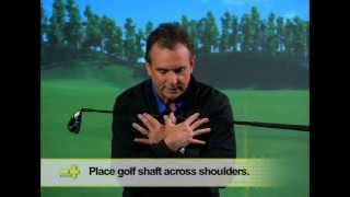 Golf Video Drill Right Shoulder Down [upl. by Eyeleen45]